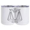 10 oz. White Stainless Steel Short Tumbler Thumbnail