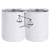 10 oz. White Stainless Steel Short Tumbler Thumbnail