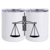 10 oz. White Stainless Steel Short Tumbler Thumbnail