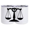 10 oz. White Stainless Steel Short Tumbler Thumbnail