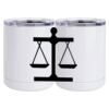 10 oz. White Stainless Steel Short Tumbler Thumbnail