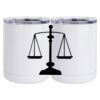 10 oz. White Stainless Steel Short Tumbler Thumbnail