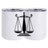 10 oz. White Stainless Steel Short Tumbler Thumbnail