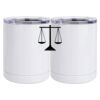 10 oz. White Stainless Steel Short Tumbler Thumbnail
