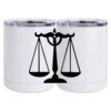 10 oz. White Stainless Steel Short Tumbler Thumbnail