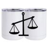 10 oz. White Stainless Steel Short Tumbler Thumbnail