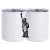 10 oz. White Stainless Steel Short Tumbler Thumbnail