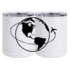10 oz. White Stainless Steel Short Tumbler Thumbnail