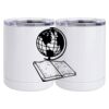 10 oz. White Stainless Steel Short Tumbler Thumbnail
