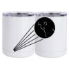 10 oz. White Stainless Steel Short Tumbler Thumbnail
