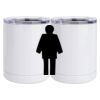 10 oz. White Stainless Steel Short Tumbler Thumbnail