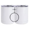 10 oz. White Stainless Steel Short Tumbler Thumbnail