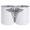 10 oz. White Stainless Steel Short Tumbler Thumbnail