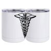 10 oz. White Stainless Steel Short Tumbler Thumbnail