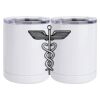 10 oz. White Stainless Steel Short Tumbler Thumbnail