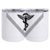 10 oz. White Stainless Steel Short Tumbler Thumbnail