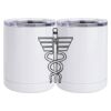 10 oz. White Stainless Steel Short Tumbler Thumbnail