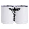 10 oz. White Stainless Steel Short Tumbler Thumbnail