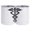10 oz. White Stainless Steel Short Tumbler Thumbnail