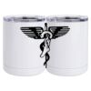 10 oz. White Stainless Steel Short Tumbler Thumbnail