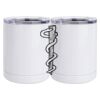 10 oz. White Stainless Steel Short Tumbler Thumbnail