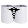 10 oz. White Stainless Steel Short Tumbler Thumbnail