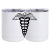 10 oz. White Stainless Steel Short Tumbler Thumbnail