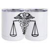 10 oz. White Stainless Steel Short Tumbler Thumbnail