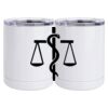 10 oz. White Stainless Steel Short Tumbler Thumbnail