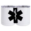10 oz. White Stainless Steel Short Tumbler Thumbnail
