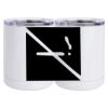 10 oz. White Stainless Steel Short Tumbler Thumbnail