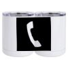 10 oz. White Stainless Steel Short Tumbler Thumbnail