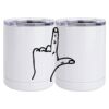 10 oz. White Stainless Steel Short Tumbler Thumbnail