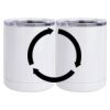 10 oz. White Stainless Steel Short Tumbler Thumbnail