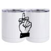 10 oz. White Stainless Steel Short Tumbler Thumbnail