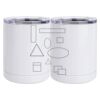 10 oz. White Stainless Steel Short Tumbler Thumbnail