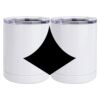 10 oz. White Stainless Steel Short Tumbler Thumbnail