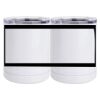 10 oz. White Stainless Steel Short Tumbler Thumbnail