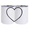 10 oz. White Stainless Steel Short Tumbler Thumbnail