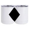 10 oz. White Stainless Steel Short Tumbler Thumbnail