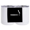 10 oz. White Stainless Steel Short Tumbler Thumbnail