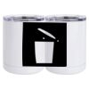 10 oz. White Stainless Steel Short Tumbler Thumbnail