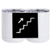 10 oz. White Stainless Steel Short Tumbler Thumbnail