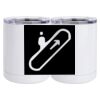 10 oz. White Stainless Steel Short Tumbler Thumbnail