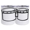 10 oz. White Stainless Steel Short Tumbler Thumbnail