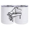 10 oz. White Stainless Steel Short Tumbler Thumbnail
