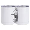 10 oz. White Stainless Steel Short Tumbler Thumbnail