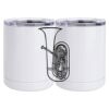 10 oz. White Stainless Steel Short Tumbler Thumbnail