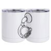 10 oz. White Stainless Steel Short Tumbler Thumbnail