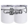 10 oz. White Stainless Steel Short Tumbler Thumbnail